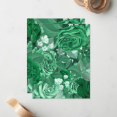 水彩バラ36 ノートカード (正面/裏面インサイチュ)