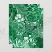 水彩バラ36 ノートカード (正面/裏面)