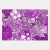 水彩バラ38 ラッピングペーパーシート (正面3)