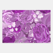 水彩バラ38 ラッピングペーパーシート (正面2)