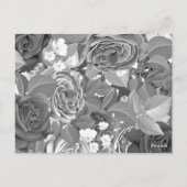 水彩バラ39 ポストカード (裏面)