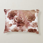 水彩バラ3 アクセントクッション (裏面)