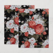 水彩バラ7 ノートカード (正面/裏面)