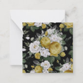 水彩バラ8 ノートカード (裏面)