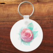 水彩バラ キーホルダー (裏面)