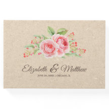 水彩バラ |クラフト紙結婚ズ