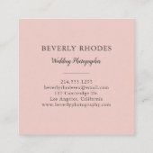 水彩バラ スクエア名刺 (裏面)