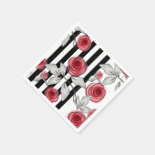 水彩バラ スタンダードカクテルナプキン (角)