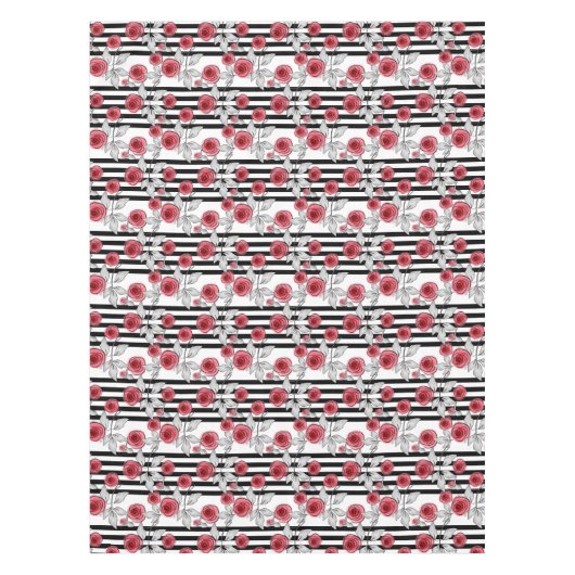 水彩バラ テーブルクロス (正面)