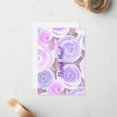水彩バラ ノートカード (正面/裏面インサイチュ)
