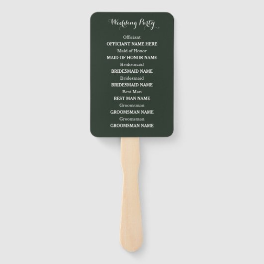 水彩バラ ハンドファン (裏面)