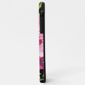 水彩バラ（ピンク）、クリーム（黒） Case-Mate iPhoneケース (裏面/左)