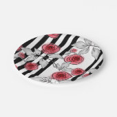 水彩バラ ペーパープレート (アングル)