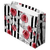 水彩バラ ラージペーパーバッグ (裏面アングル)