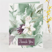 水彩バラ、リリー、マグノリア カード (黄色い花)