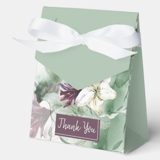 水彩バラ、リリー、マグノリア フェイバーボックス (正面)