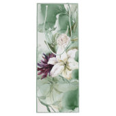 水彩バラ、リリー、マグノリア ワインギフトバッグ (裏面)