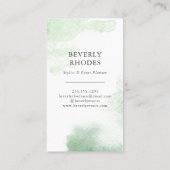 水彩バラ 名刺 (裏面)