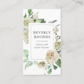 水彩バラ 名刺 (正面)