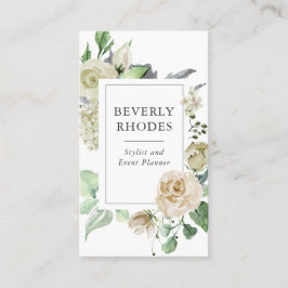 水彩バラ 名刺