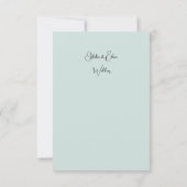 水彩バラ、結婚式招待状 招待状 (裏面)