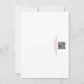 水彩バラJust A Note サンキューカード (裏面)