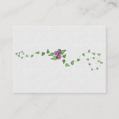 水彩バラRSVPカード(pk 100) エンクロージャーカード (裏面)