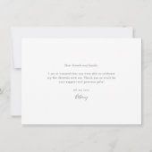 水彩バルミツワーフォトサンキューカード カード (裏面)