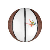 水彩バレエクラシカルダンサー ミニバスケットボール (縦)