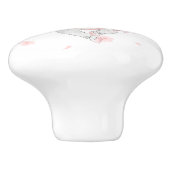 水彩バレリーナバニーセラミックプル セラミックノブ (側面)