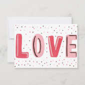 水彩バレンタインデー カード (正面)