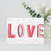 水彩バレンタインデー カード (スタンド正面)