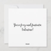 水彩バレンタインフォックスカード シーズンカード (裏面)