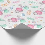 水彩バンニ ラッピングペーパー (角)