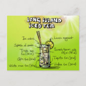 水彩バーカクテルレシピ ポストカード (正面)