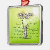 水彩バーカクテルレシピ メタルオーナメント (左)