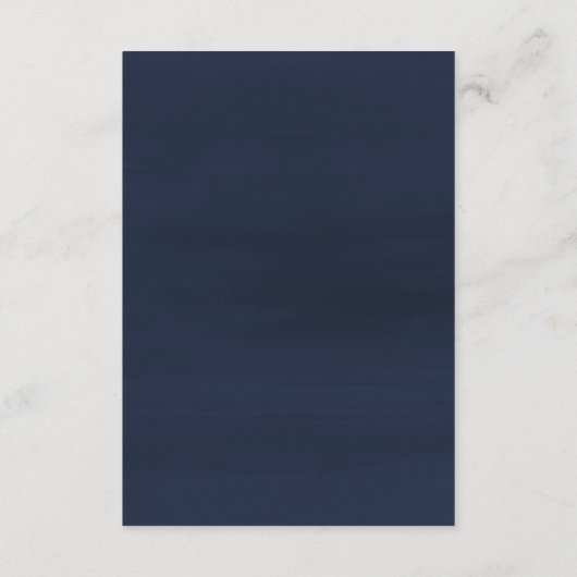 水彩バーガンディネイビー花のウェディング エンクロージャーカード (裏面)