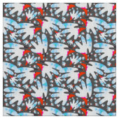 水彩バード顔- 鮮やか、カラフル抽象芸術 ファブリック (クローズアップ)