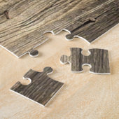 水彩バーンフクロウ鳥自然野生動物画 ジグソーパズル (側面)