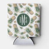 水彩パイナップルパターン 缶クーラー (正面)