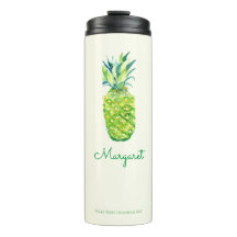 水彩パイナップル可愛いトロピカル芸術的フルーツ