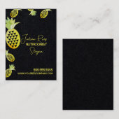 水彩パイナップル栄養士果実 名刺 (正面/裏面)