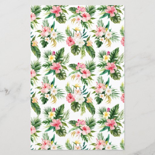 水彩パイナップル熱帯ウェディングシャワー (裏面)