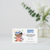 水彩パイロットテディベアおむつラッフルエンクロシュル エンクロージャーカード (スタンド正面)