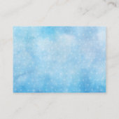 水彩パイロットテディベアブックベビー エンクロージャーカード (裏面)