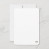 水彩パインズインサンセットカード サンキューカード (裏面)