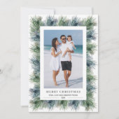 水彩パインズクリスマスフォト シーズンカード (正面)