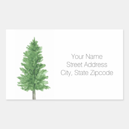水彩パインツリー2住所 シール (正面)