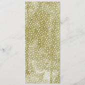 水彩パイン大枝ウィンターウェディングメニューカード 招待状 (裏面)