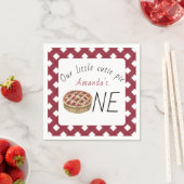 水彩パイ子供の誕生日 スタンダードカクテルナプキン (インサイチュ)